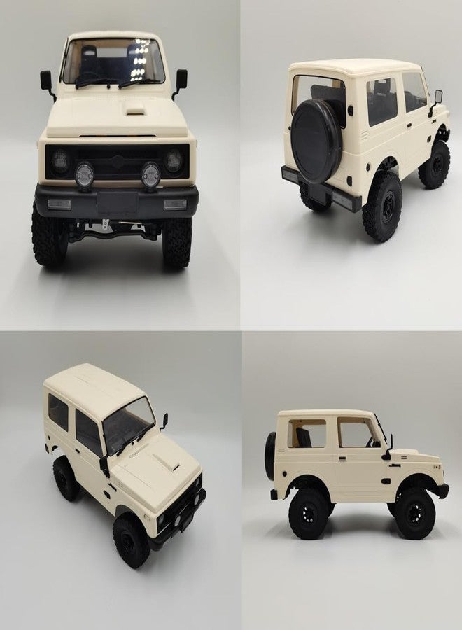 جوليرك شاحنة GoolRC RC، سيارة WPL C74 RC Crawler بمقياس 1/10، سيارة دفع رباعي لجميع التضاريس، سيارة تسلق تعمل بالتحكم عن بعد بتردد 2.4 جيجاهرتز مزودة بأضواء LED وبطاريتين للبالغين - Image 5